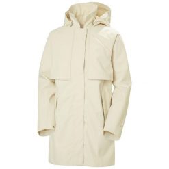 Kurtka przeciwdeszczowa damska Helly Hansen Lilja Rain. Białe kurtki damskie Helly Hansen, l, bez kaptura. Za 878.00 zł.