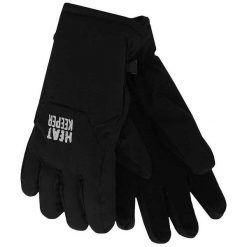 Rękawiczki termiczne dziecięce Soft Shell. Czarne rękawiczki dziecięce HEAT KEEPER, z materiału, bez ramiączek. Za 143.29 zł.