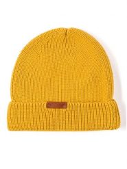 Hofbrucker Czapka beanie w kolorze musztardowym rozmiar: onesize. Żółte czapki zimowe damskie Hofbrucker, z bawełny. Za 118.01 zł.