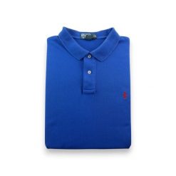 Second life - Polo Ralph Lauren koszulka męska z krótkim rękawem - Jak nowy. Niebieskie koszulki polo męskie Ralph Lauren, m, bez wzorów, bez ramiączek. Za 127.76 zł.
