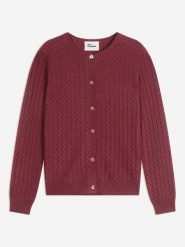 Just Cashmere Kaszmirowy kardigan "Laura" w kolorze bordowym rozmiar: XXL. Czerwone kardigany damskie Just Cashmere, xxl, bez wzorów, z kaszmiru. Za 332.52 zł.