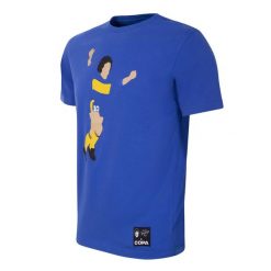 Koszulka dla dorosłych - Maradona x COPA Boca Graficzna - Niebieska. Niebieskie t-shirty sportowe męskie COPA FOOTBALL, l, bez ramiączek, do piłki nożnej. Za 210.37 zł.