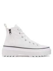 Converse Trampki Chuck Taylor All Star Lugged Lift Hi A03012C Biały. Białe trampki i tenisówki damskie Converse, bez wzorów, z materiału. Za 249.99 zł.
