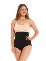 MAGIC Bodyfashion figi modelujące Comfort Waistnipper Brief Kobiety Sztuczne włókno czarny, L. Czarne figi damskie Magic Bodyfashion, l, bez wzorów, z włókna. Za 149.95 zł.