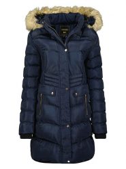 ANAPURNA Płaszcz zimowy "Anadonna" w kolorze granatowym rozmiar: L. Niebieskie płaszcze damskie ANAPURNA, na zimę, l, bez wzorów, z puchu, klasyczne. Za 366.35 zł.