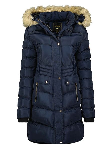 ANAPURNA Płaszcz zimowy "Anadonna" w kolorze granatowym rozmiar: L. Niebieskie płaszcze damskie ANAPURNA, na zimę, l, bez wzorów, z puchu, klasyczne. Za 304.99 zł.