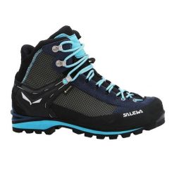 Damskie buty górskie Salewa Crow GTX. Niebieskie obuwie trekkingowe damskie Salewa. Za 978.75 zł.