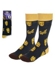 Lucky Socks Skarpety "Groot guardians of the galaxy" w kolorze antracytowo-żółtym rozmiar: 38-45. Czarne skarpetki męskie Lucky Socks, bez wzorów. Za 30.99 zł.