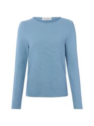 Marc O'Polo Sweter z dzianiny Kobiety Bawełna niebieski, L. Niebieskie swetry klasyczne damskie Marc O´Polo, l, z bawełny, bez kołnierzyka. Za 349.95 zł.