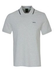 Hugo Boss Fashion Koszulka polo w kolorze szarym rozmiar: L. Szare koszulki polo męskie Hugo Boss Fashion, l, bez wzorów, z bawełny, bez ramiączek. Za 144.58 zł.