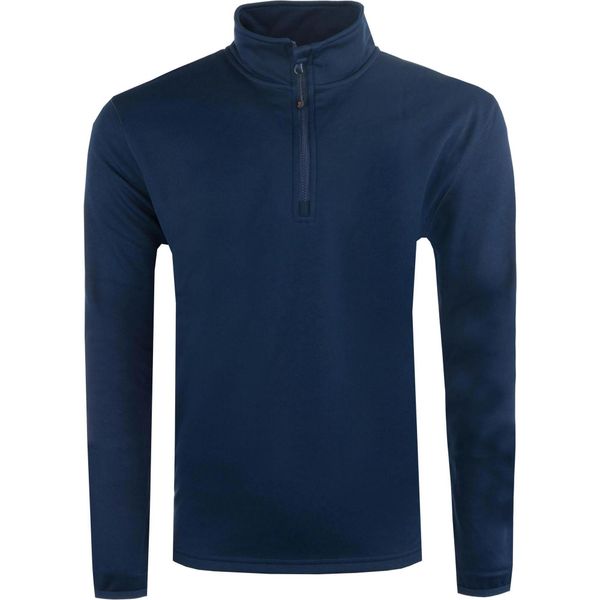 Bluza męska PlayerLayer 1/4 Zip Navy. Niebieskie bluzy bez kaptura męskie POWERLAYER, m, z polaru. Za 157.99 zł.