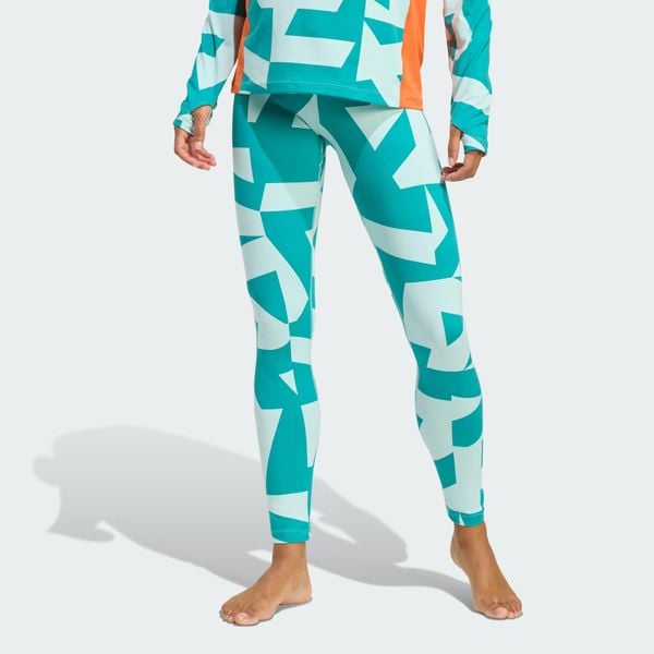 Legginsy bazowe Multi Synthetic Base Layer. Brązowe legginsy damskie Adidas, uniwersalny, bez wzorów. Za 219.00 zł.