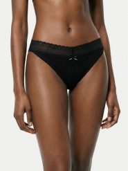 HUGO Figi klasyczne 50557200 Czarny. Czarne figi damskie Hugo, s, bez wzorów, z bawełny. Za 209.99 zł.