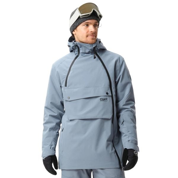 Kurtka narciarska Colourwear M Foil Anorak. Niebieskie kurtki męskie Colourwear, m, bez wzorów, bez kaptura, narciarskie. W wyprzedaży za 988.50 zł.