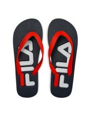Fila Japonki Troy Slipper FFM0007.53040 Czerwony. Czerwone klapki i japonki męskie Fila, z tworzywa sztucznego. Za 39.99 zł.
