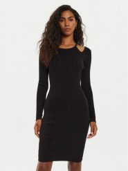 Guess Sukienka koktajlowa Vanessa W4BK24 Z3I22 Czarny Regular Fit. Czarne sukienki damskie Guess, s, z aplikacjami, z dzianiny, bez kołnierzyka, bez ramiączek. Za 299.99 zł.