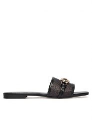 Just Cavalli Klapki 80RA3S81 ZSE61 Czarny. Czarne klapki damskie Just Cavalli, bez wzorów, ze skóry, bez obcasa. Za 849.99 zł.