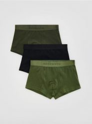 3 pack bokserek Classic - zielony. Zielone bokserki męskie Reserved, bez wzorów. Za 69.99 zł.