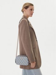 Guess Torebka Noelle II HWBG96 72140 Niebieski. Niebieskie torebki klasyczne damskie Guess, z aplikacjami, ze skóry, wizytowe, bez kołnierzyka, bez ramiączek. Za 429.99 zł.