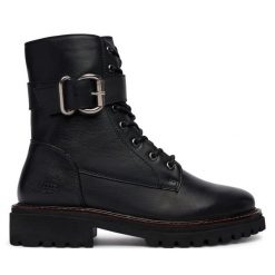 Trapery Josef Seibel. Czarne trapery damskie Josef Seibel, bez obcasa. Za 599.99 zł.