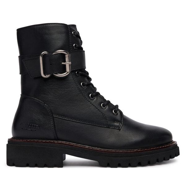 Trapery Josef Seibel. Czarne trapery damskie Josef Seibel, bez obcasa. Za 599.99 zł.