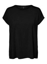 Vero Moda Koszulka "Vmava" w kolorze czarnym rozmiar: XS. Czarne bluzki damskie Vero Moda, xs, bez wzorów, bez kołnierzyka, bez ramiączek. Za 41.69 zł.