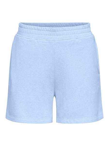 JDY Szorty dresowe "Amalfi" w kolorze błękitnym rozmiar: S. Niebieskie szorty damskie JDY, bez wzorów, z dresówki, z podwyższonym stanem. Za 59.95 zł.