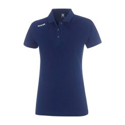 Niebieska Koszulka Polo Errea Team Mc Ad Damskie. Niebieskie bluzki sportowe damskie ERREA, s, bez wzorów, z bawełny, bez ramiączek. Za 150.99 zł.