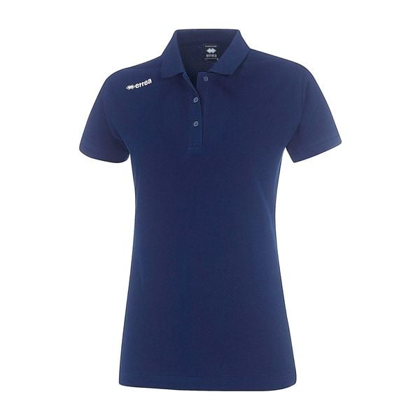 Niebieska Koszulka Polo Errea Team Mc Ad Damskie. Niebieskie bluzki sportowe damskie ERREA, s, bez wzorów, z bawełny, bez ramiączek. Za 150.99 zł.