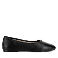 Baleriny GINO ROSSI. Czarne baleriny damskie Gino Rossi, bez wzorów, bez obcasa. Za 229.99 zł.