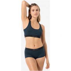 Biustonosz sportowy damski SUPER.NATURAL Tundra 220 Semplice Bra. Niebieskie biustonosze sportowe damskie Super.natural, bez wzorów. Za 199.99 zł.
