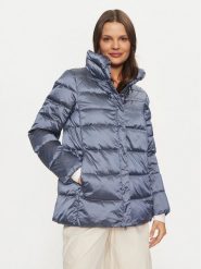 Geox Kurtka puchowa Anylla W4626A T3154 F4624 Niebieski Regular Fit. Niebieskie kurtki damskie Geox, bez wzorów, z puchu, bez kaptura. Za 679.99 zł.