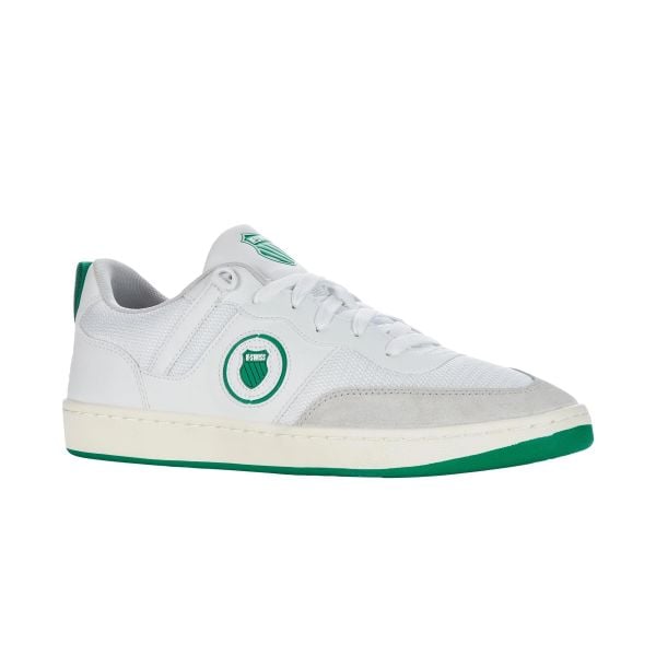 Buty sportowe męskie K-Swiss K-Varsity sneakersy trampki białe (09075-970-M). Białe trampki i tenisówki męskie K-Swiss, bez wzorów, bez zapięcia. Za 259.35 zł.
