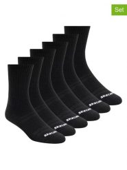 Skechers Skarpety (6 par) w kolorze czarnym rozmiar: 39-42. Czarne skarpetki męskie Skechers, bez wzorów, ze splotem. Za 30.99 zł.