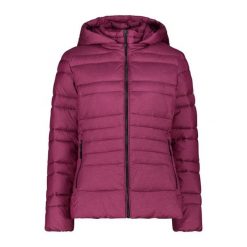 Damska kurtka z kapturem CMP Snaps. Czerwone kurtki damskie CMP, xs, bez wzorów, z puchu, z kapturem. Za 506.50 zł.
