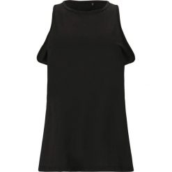 Damski tank top Elite Lab LAB. Czarne topy damskie ELITE LAB, bez wzorów, bez kołnierzyka. Za 122.50 zł.