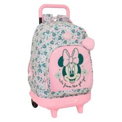 Torba szkolna z kółkami DISNEY Minty Poliester 300D. Czerwone torebki klasyczne damskie Disney, bez wzorów, z poliesteru, bez dodatków. Za 314.70 zł.