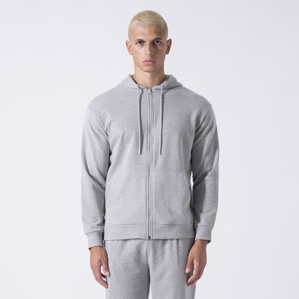 ICONIC KURTKA Z KAPTUREM I PELNYM ZAMKIEM BLYSKAWICZNYM SIWY MELANZ BAWELNA, POL. Szare kurtki męskie Everlast, l, bez wzorów, z bawełny, z kapturem. Za 258.95 zł.