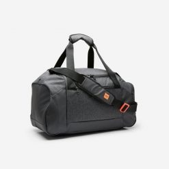 Torba sportowa na ramię z komorą na buty 35 L Club 500. Brązowe torby męskie na ramię Decathlon, bez wzorów, z materiału, na ramię, duże. Za 99.99 zł.