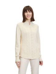 Betty Barclay Sweter w kolorze kremowym rozmiar: 46. Brązowe swetry klasyczne damskie Betty Barclay, ze splotem, bez kołnierzyka. Za 151.95 zł.