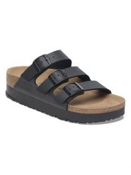Birkenstock Klapki "Florida" w kolorze czarnym rozmiar: 36. Czarne klapki damskie Birkenstock, bez wzorów, bez obcasa. Za 328.09 zł.