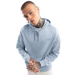 Bluza dresowa z kapturem Lifestyle męska SIROKO Splash Electric. Niebieskie bluzy sportowe męskie SIROKO, bez wzorów, z bawełny, eleganckie, bez kołnierzyka, bez ramiączek. W wyprzedaży za 90.95 zł.