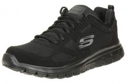 Buty do chodzenia męskie Skechers Burns. Czarne buty fitness męskie Skechers, na fitness i siłownię. Za 199.99 zł.