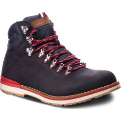 Trapery TOMMY HILFIGER - Outdoor Hiking Detail Boot FM0FM01755 Midnight 403. Niebieskie buty zimowe męskie Tommy Hilfiger, z materiału, bez zapięcia. W wyprzedaży za 379.00 zł.