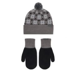 Zestaw czapka i rękawiczki Columbia. Szare czapki zimowe damskie Columbia. Za 179.99 zł.