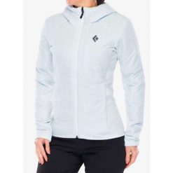Kurtka ocieplana damska Black Diamond First Light Hybrid Hoody. Niebieskie kurtki damskie Black Diamond, bez wzorów, bez kaptura. Za 682.49 zł.