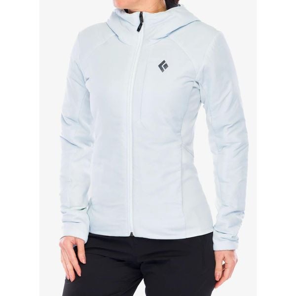 Kurtka ocieplana damska Black Diamond First Light Hybrid Hoody. Niebieskie kurtki damskie Black Diamond, bez wzorów, bez kaptura. Za 714.99 zł.