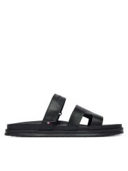 Tommy Hilfiger Klapki Adjustable Premium Lth Sandal FM0FM05773 Czarny. Czarne klapki i japonki męskie Tommy Hilfiger, ze skóry. Za 409.99 zł.