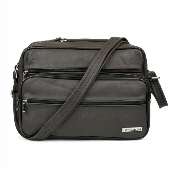 Torba męska na ramię brązowa Beltimore F71. Brązowe torby na laptopa damskie bez wzorów. Za 208.90 zł.