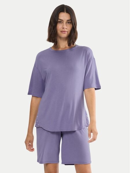 Triumph Piżama Timeless Sensuality 10222627 Fioletowy Relaxed Fit. Fioletowe piżamy damskie Triumph, bez wzorów, z lyocellu, bez ramiączek. Za 229.99 zł.